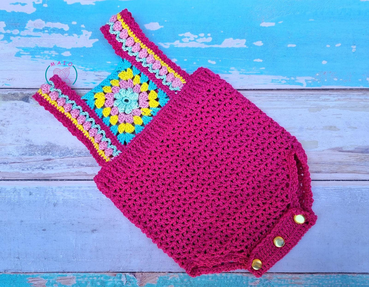 Granny Square Romper
