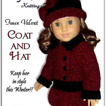 Knitting Patterns for Doll Clothes, Fit American Girl Doll, 18 inch 07