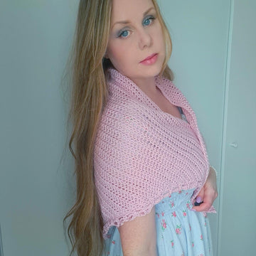 Crochet Blush Rose Shawl Pattern