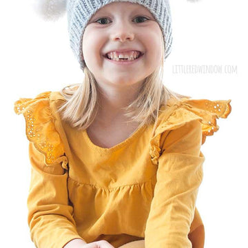 Rainbow Double Pom Pom Hat