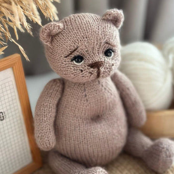 Teddy Bear Knitting Pattern – Classic Knitted Bear by OlaKnittedBears (28 cm)