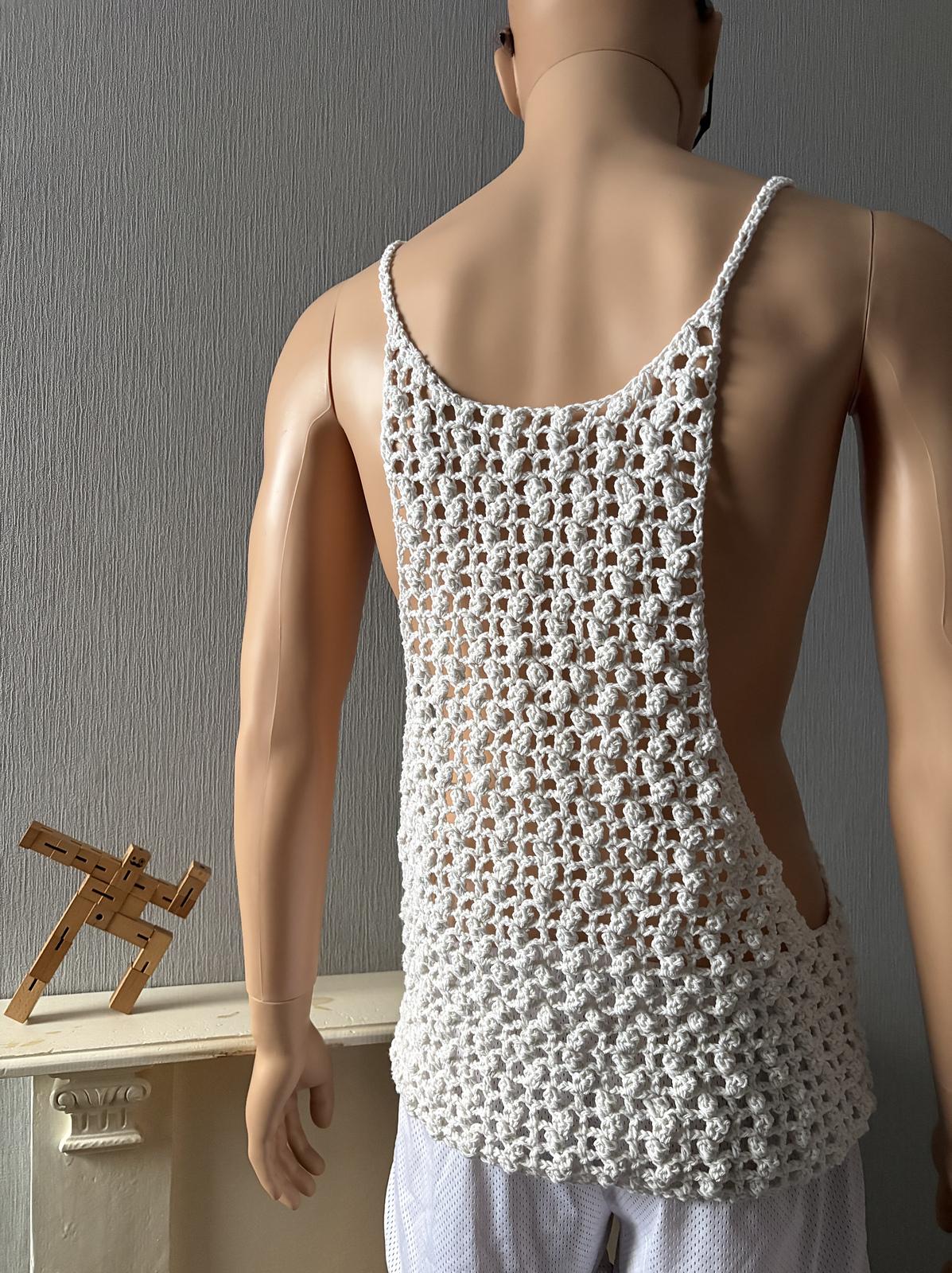 Popcorn Mesh Muscle Shirt