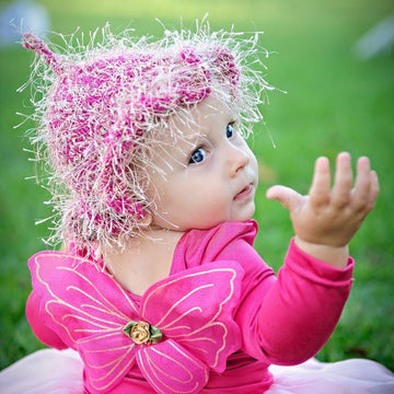 Ruffled Striped Hat