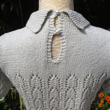 Vintage Lacy Sweater with Collar