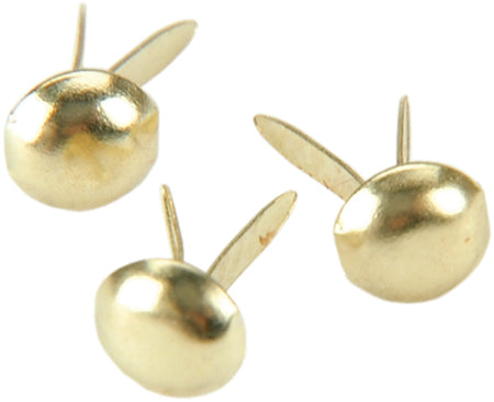 Creative Impressions Mini Metal Paper Fasteners 3mm 100/Pkg - Round - Gold