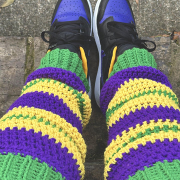 Mardi Gras Leg Warmers