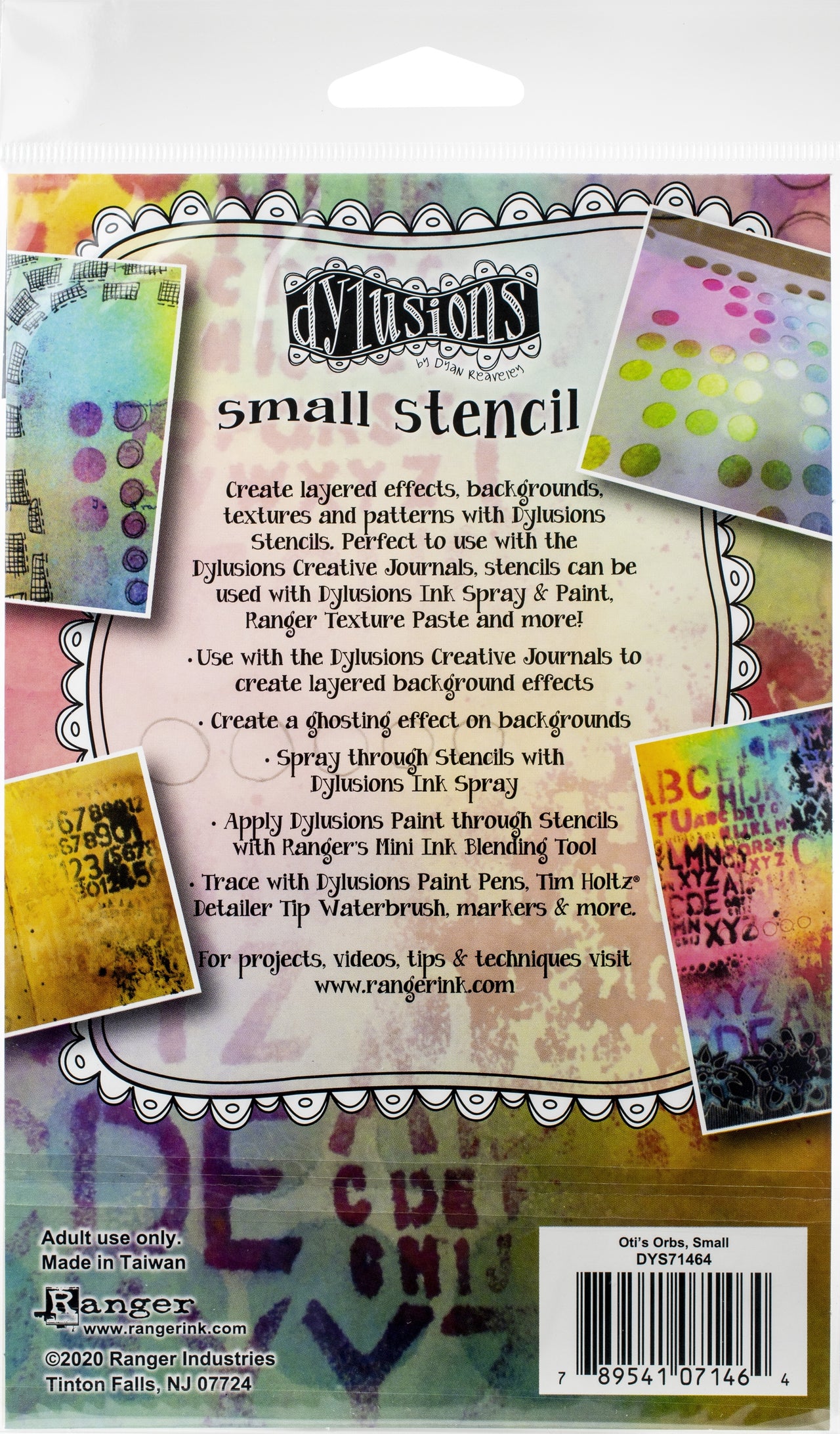 Ranger Dyan Reaveley's Dylusions Stencils 5"X8" - Oti's Orbs