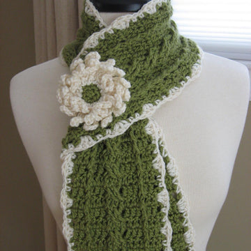 Country Crochet Cable Scarf