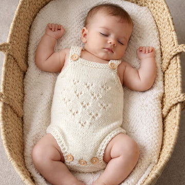 Lacy Baby Romper and Bonnet Set 0-6 months old