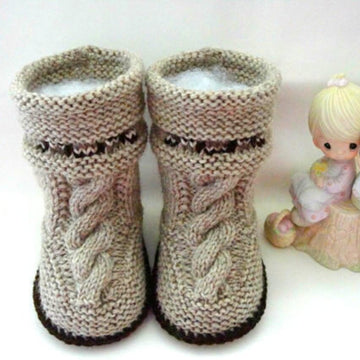 Knitting PATTERN Baby Booties Baby Boy Baby Shoes