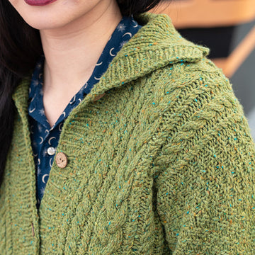 Graves Cardigan in Berroco Millstone Tweed - Downloadable PDF