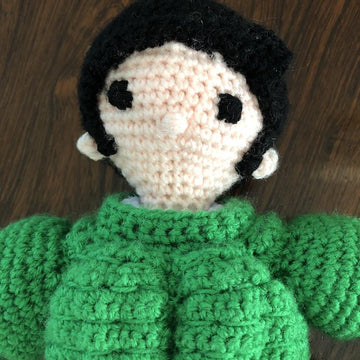 Green Monster amigurumi doll