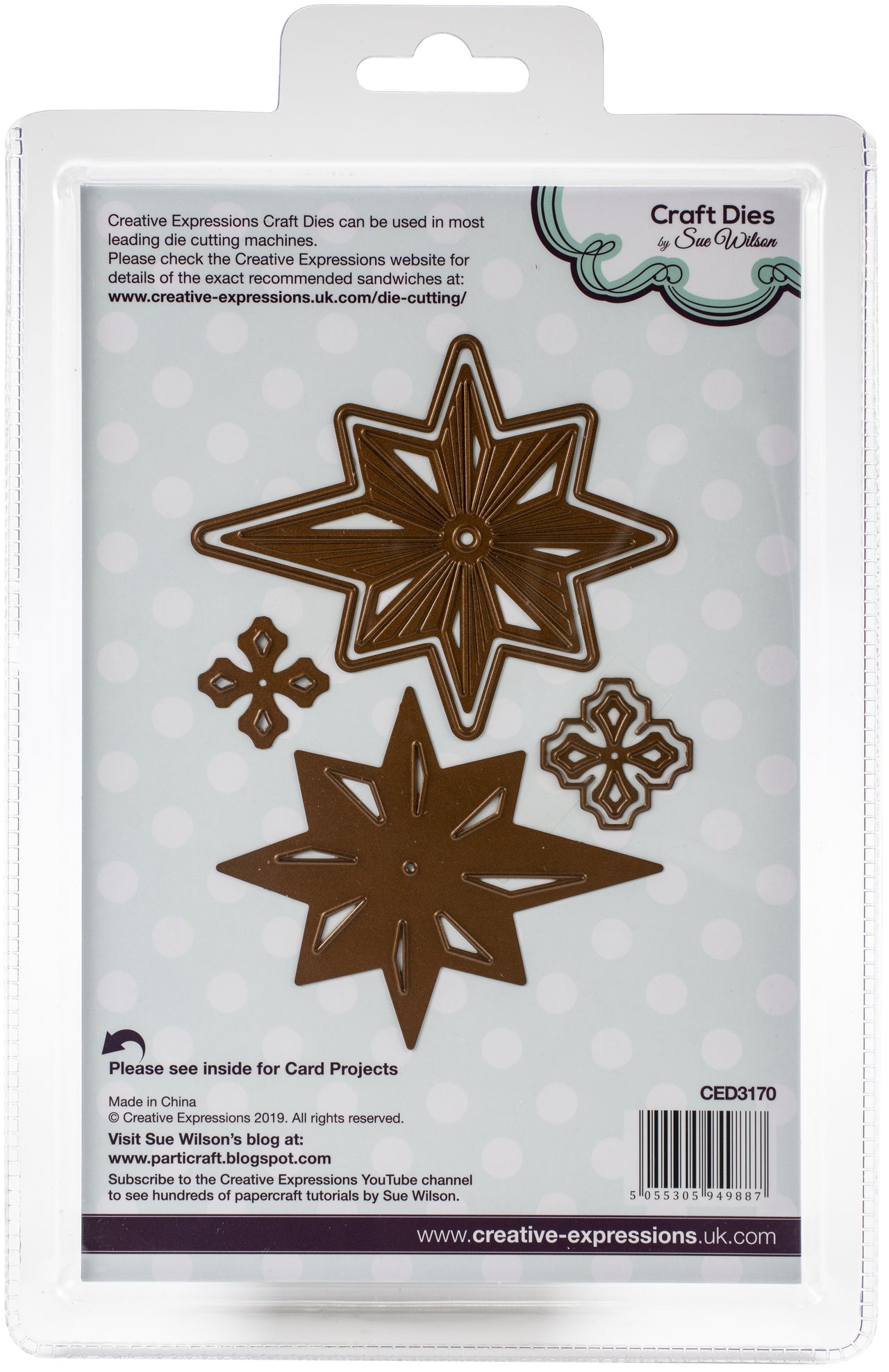 Creative Expressions Festive Craft Dies By Sue Wilson - Triple Layer-Star Of Wonder