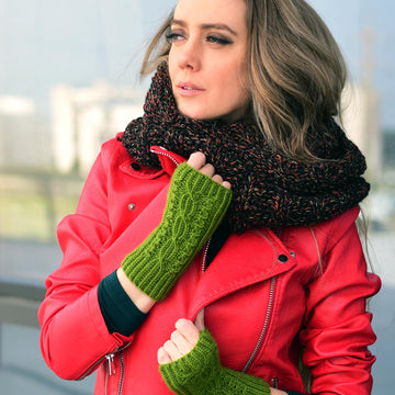 DNA knit mittens