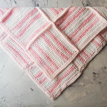 Gentle Stripes and Textures Baby Blanket