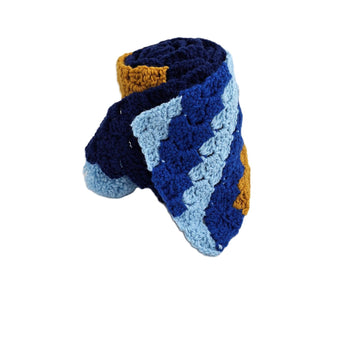 Blue Gold Scarf C2C
