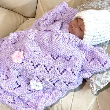 ALEXANDRA baby blanket knitting pattern