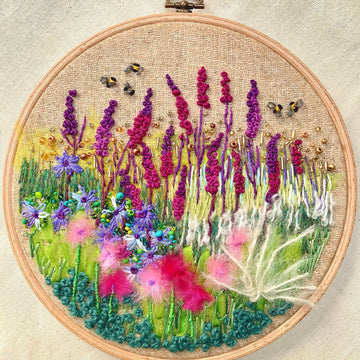 Rowandean Carnations and Loosestrife Embroidery Kit