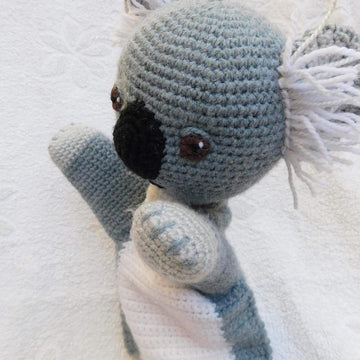 Osi, the Koala, amigurumi hand puppet
