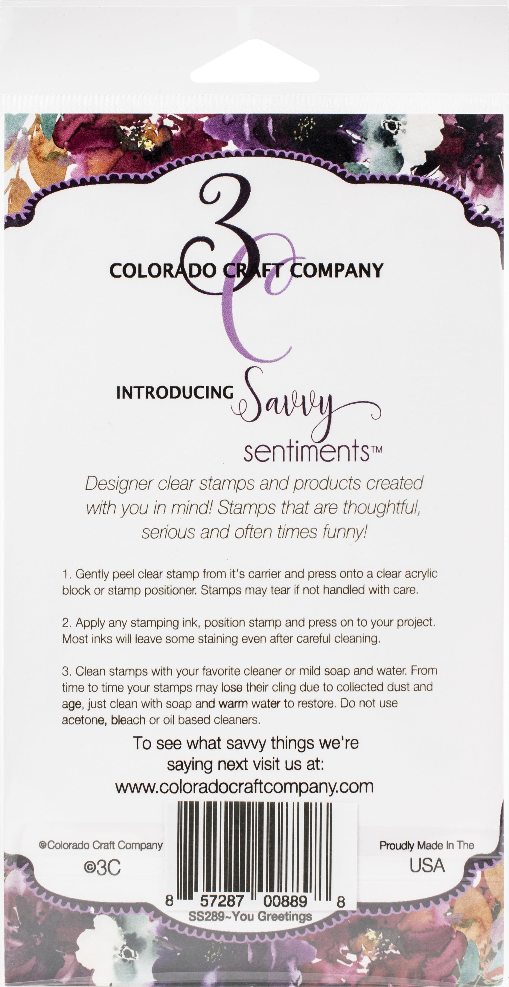 Colorado Craft Company Clear Stamps 4"X6" - You Greetings-Savvy Sentiments