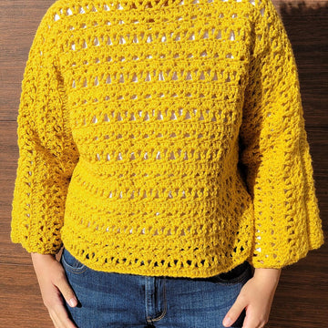 Beginner Crochet Top Pattern Simple Crochet Mesh Shirt Pattern Easy Summer Crochet Sweater PDF Lightweight Crochet Top DIY Crochet Shirt