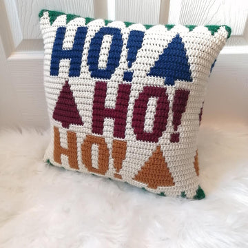 Ho Ho Ho Christmas Pillow