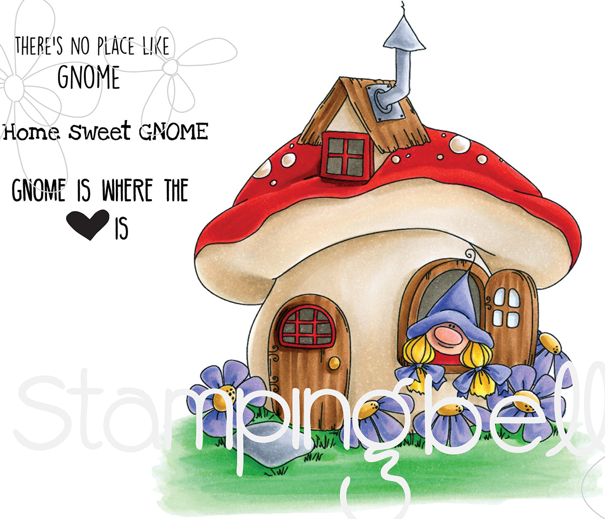 Stamping Bella Cling Stamps - Gnome Home