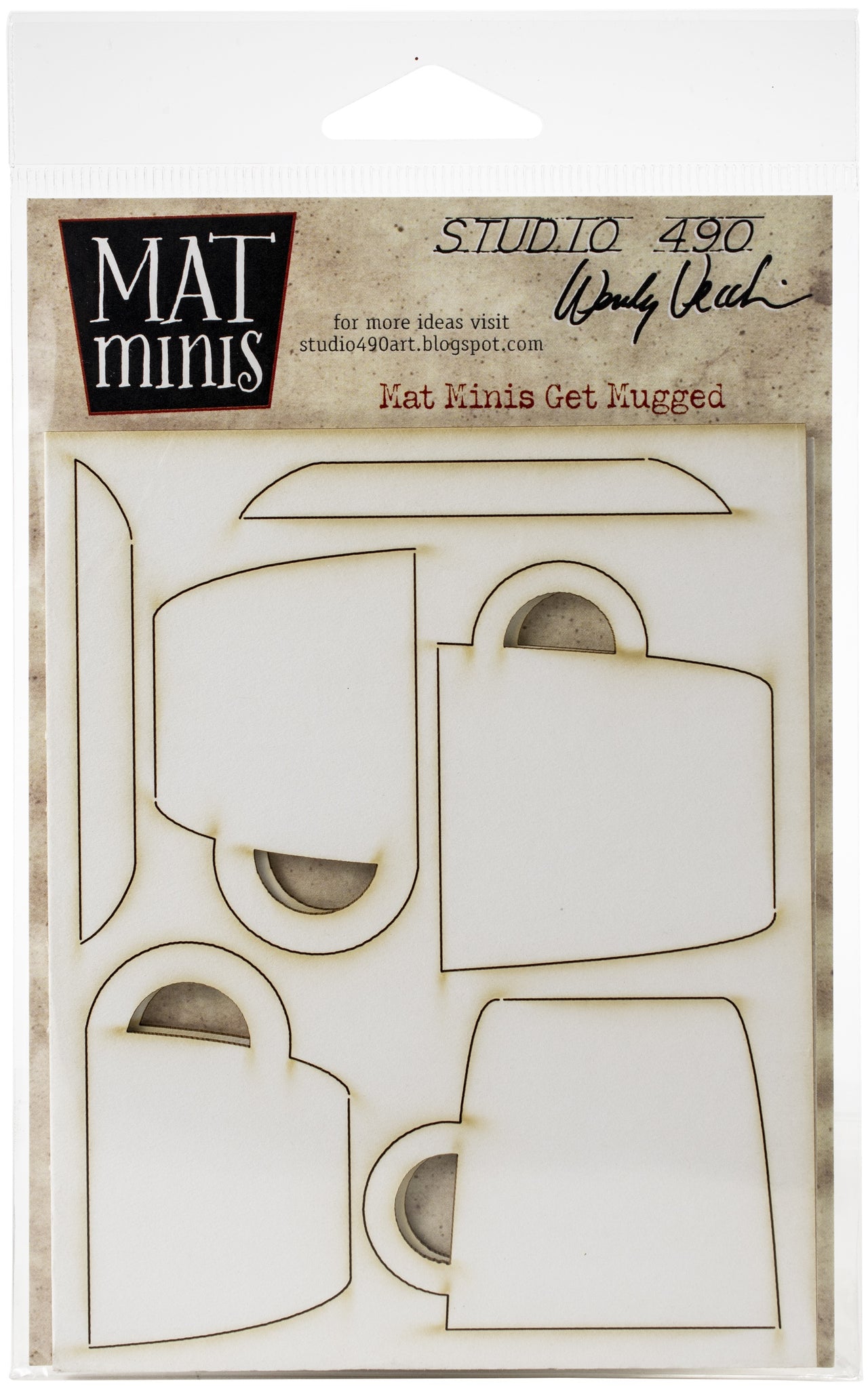Stampers Anonymous Studio 490 Wendy Vecchi Laser Cut Mat Minis - Get Mugged