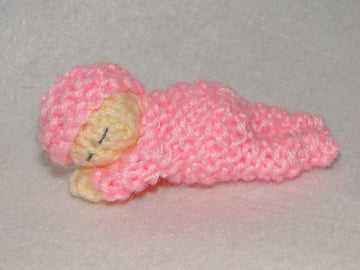 Lovely sleeping baby knitting pattern