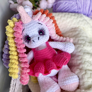 Unicorn ELLIE PDF File Pattern_Amigurumi Crochet toy Pattern