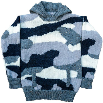 Camouflage Hoodie/hoody with hand-warmer pockets