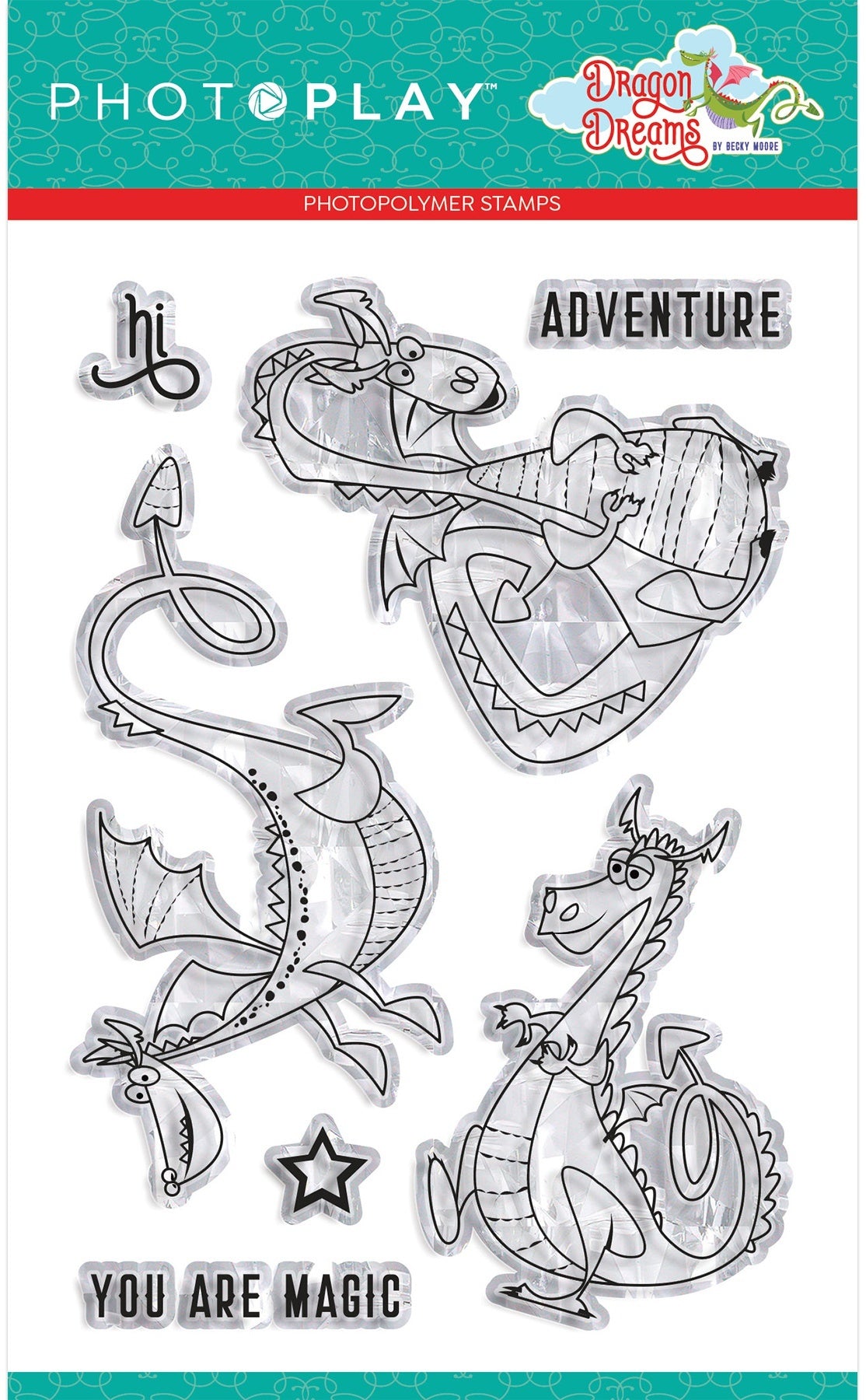 Photoplay Paper PhotoPlay Photopolymer Stamp - Dragons