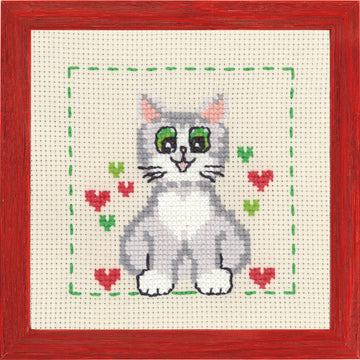 Permin My First Cross Stitch Kit - Cat