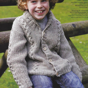 Children s Cable and Moss Stitch Cardigan
