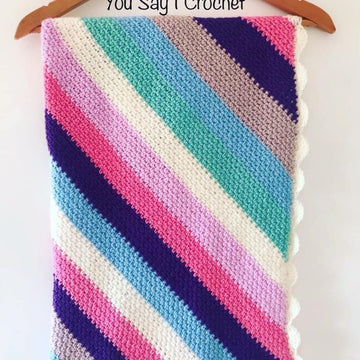 Moss Stitch C2C Crochet Blanket