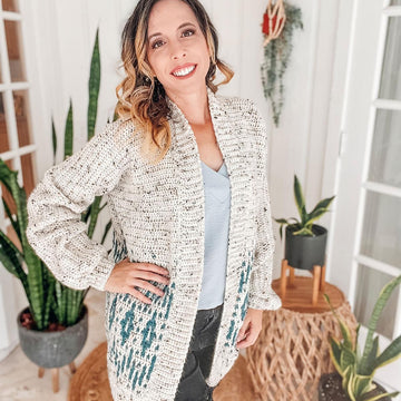 Wish Upon A Star Mosaic Crochet Cardigan