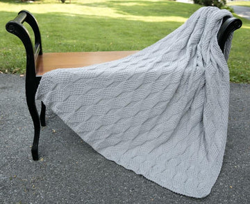 Tumbling Blocks Afghan in Plymouth Yarn Arequipa Worsted - 2860 - Downloadable PDF