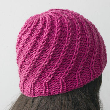 Knit Spiral Hat