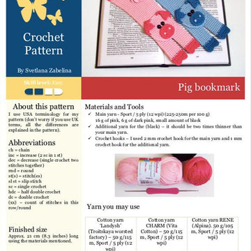 207 Pig Decor or bookmark