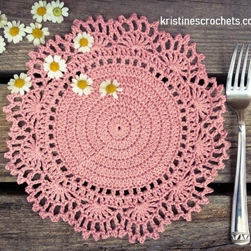 Romantic Placemat Doily Written Pattern
