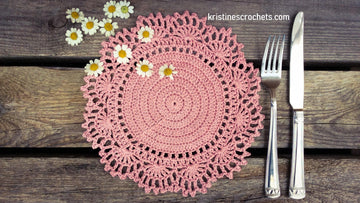 Romantic Placemat Doily Written Pattern