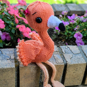 Sitting Pretty Flamingo