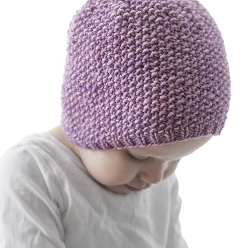Easy Seed Stitch Baby Hat