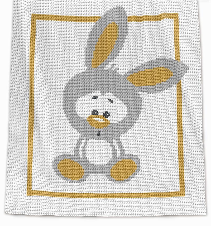 CROCHET Baby Blanket Pattern - Bunny
