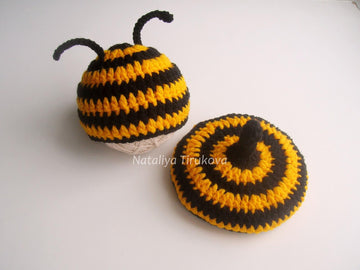 Newborn Bumble Bee Hat and Bottom Cover