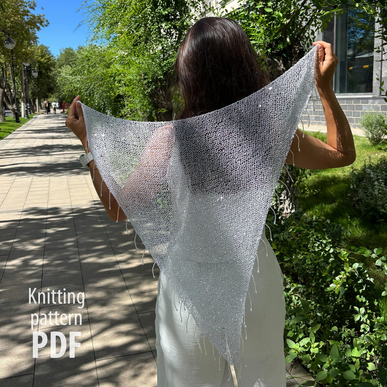 Sequin Triangle Shawl