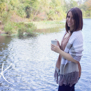 Geo Napa Crochet Wrap or Scarf