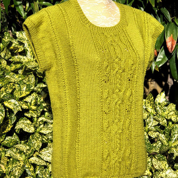 Cara - Top with Cable and Leaf Panel