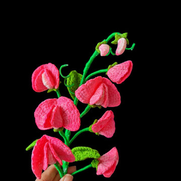Crochet Sweet Peas Flowers