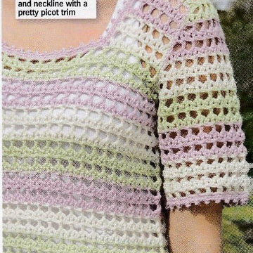 Crochet Stripes Top